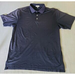 Peter Millar XLarge Purple Stretch Polo Lightweight Shirt 1/4 Button Up Pullover